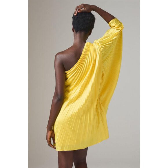 NWT Anthropologie Hutch One-Shoulder Pleated Mini Dress XL - Picture 4 of 4